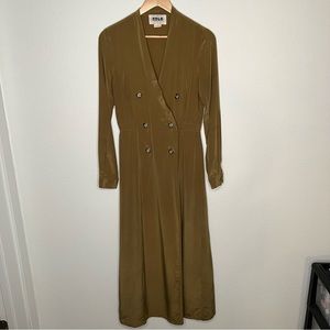 Stone Cold Fox Folk Dress green